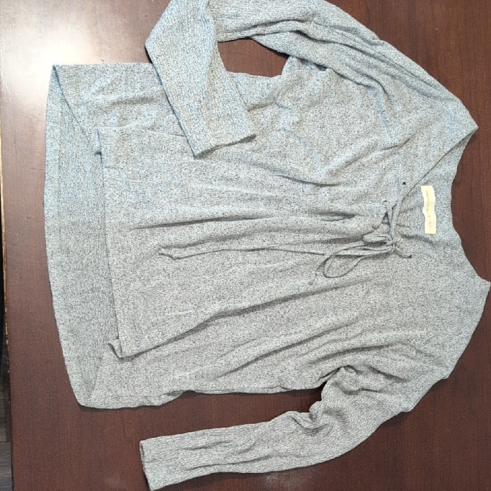 Magnolia Heather Gray Women's Cowl Neck Sweater